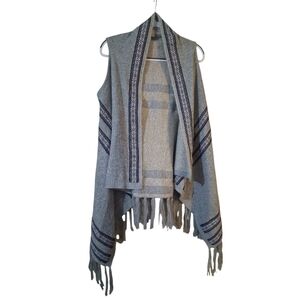 Ethereal by Paper Crane EUC Sz. S Shawl‎ w/Fringe Wrap South Western Country